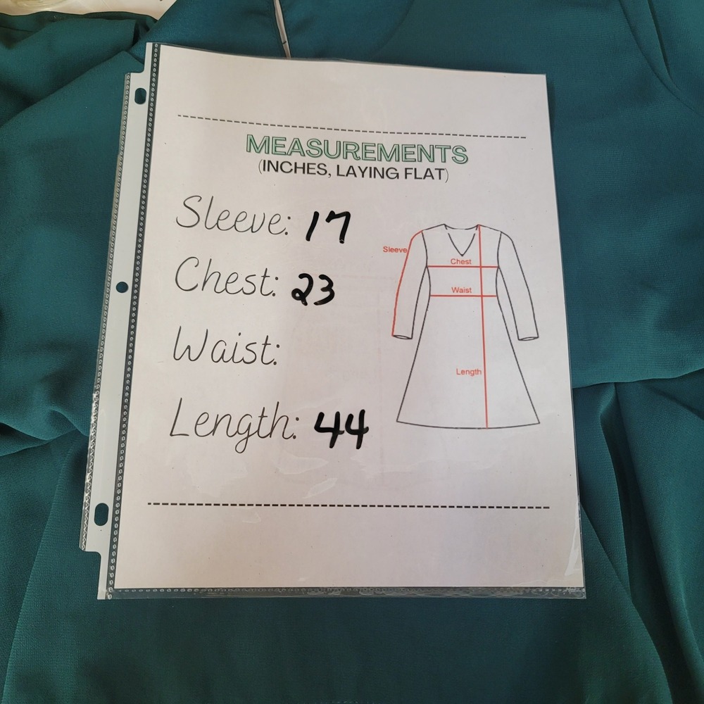 Women's Teal Chiffon Lagenlook Elegant Boho Formal Whimsigoth Sz XXL Tunic Dress - Picture 7 of 9